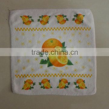 small cotton and polyester terry square towel