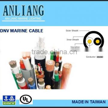 DNV/UL 2core 16.4mm PVC coated marine waterproof copper electrical wire