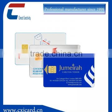 China Supplier Glossy white Inkjet PVC Card With chip