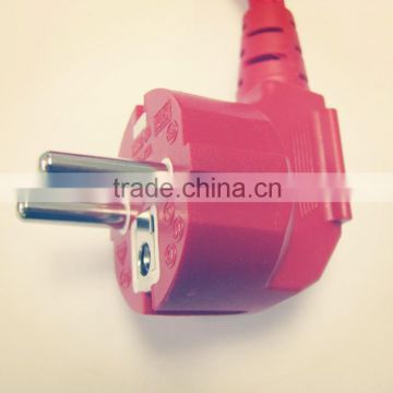 GOST-R standard 2 pin 16A/250V red russian electrical plug
