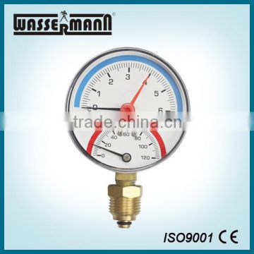 Natural gas temperature pressure manometer 50mm
