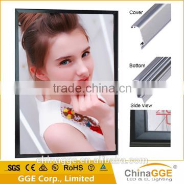 Noticeable indoor LED snap aluminum LED panel advertising sign board