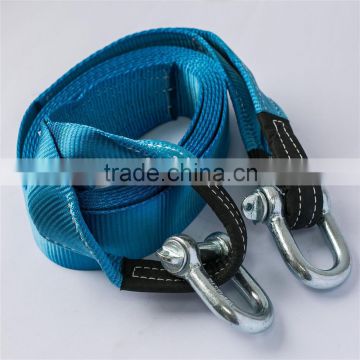 10T 7.5M Double ply Nylon towing strap with eye hook for minivan
