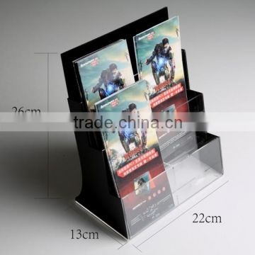 Table Top Clear Acrylic Brochure Holder Organizer