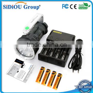 Sidiou Group xm-l T6 high power 3.7v rechargeable led flashlight