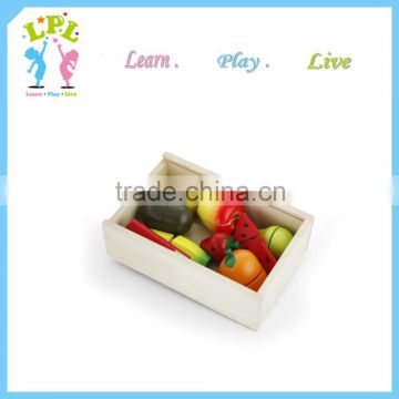 Educational toys for nursery school wooden vegetables and fruits toys