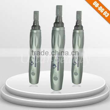 (ISO13485/CE proof) Rechargeable electric derma stamp with needle cartridge for sale OB-DG 03