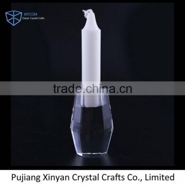 New selling unique design colorful crystal candle holder with good offer