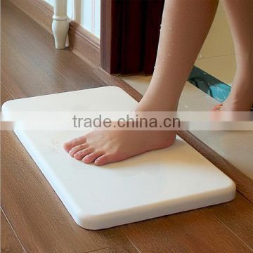 2016 Hot Sale eco-friendly bathroom skid mat Natural diatomite quick water absorption skid pad