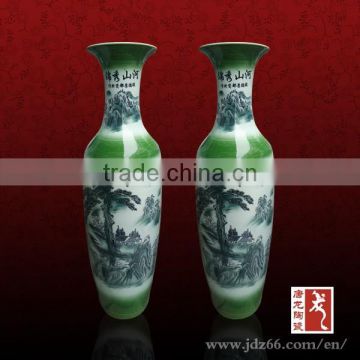 Fine on-glazed floor standing vases large chinese antique large floor vase