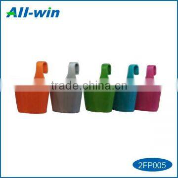 colorful low-cost PP garden plower pot, plastic garden pot for flower growing