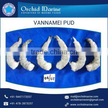 Rich Taste Long Shelf Life Vannamei PUD Shrimp Available in Custom Packaging