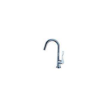 Chrome Polished Brass Tall Kitchen Tap Faucet with Single Lever , HN-4C28