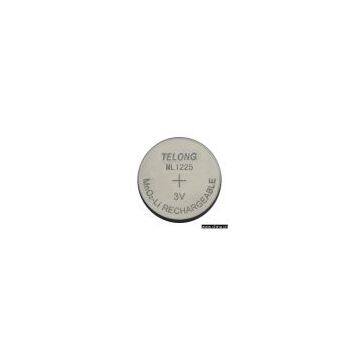 3V lithium rechargeable button cell ML1225