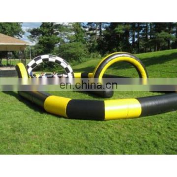 Factory price inflatable go cart track for sale