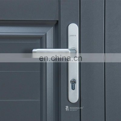 Commercial  Aluminium Glass Casement Door Front Doors For Villa Main Entry Houses