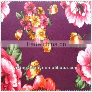 Large flower print fabric