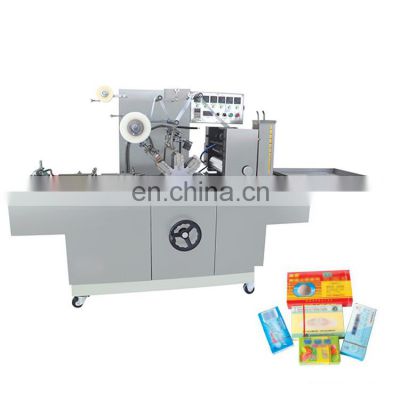 Perfume cosmetic box cellophane wrapping machine packaging