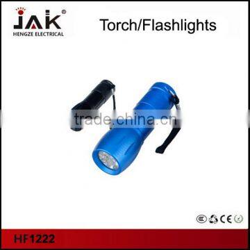9pcs LED HF1222 JAK Ninghai aluminium flashlight