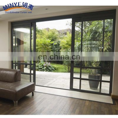 Low-e glass outside design glass sliding door design for villa