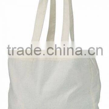 Natural plain cotton eco shopping bag