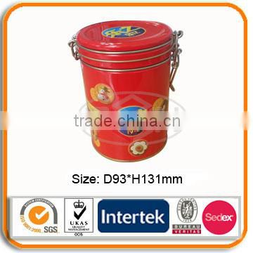 cookie tin packaging box with lock