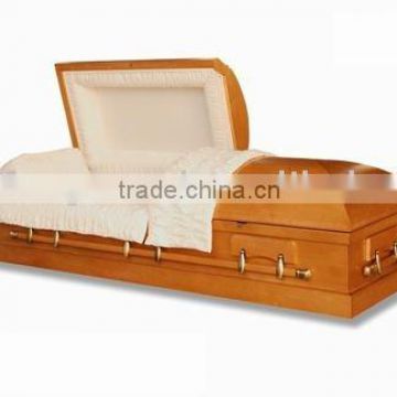 Poplar wood coffin