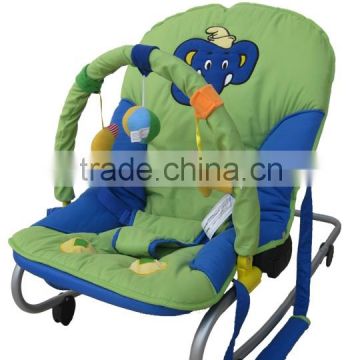 Baby bouncer rocker with toys deluex