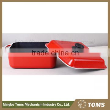 China Wholesale 25cm square marble coating pan