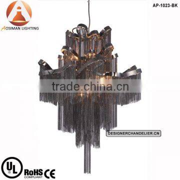 Black Stream Suspension Chain Hanging Chandelier