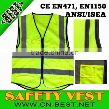 EN ISO 20471 hot sell High Visibility reflective Vest factory/emergency reflective vest
