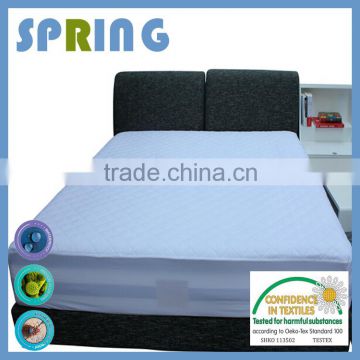 Factory wholesale silver clear terry waterproof machine washable mattress protector 10year warrenty
