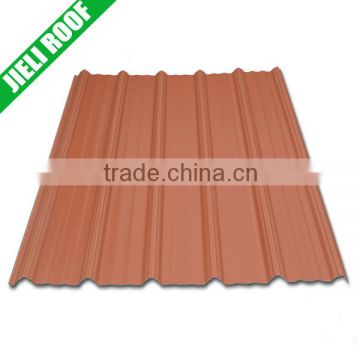 Trapezoidal plastic corrugated roofing sheet