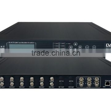 SC-4125 6*Tuner to 4*QAM Transmodulator MUX-Scrambler/qpsk to cable