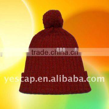 New Design Custom blank pom beanie