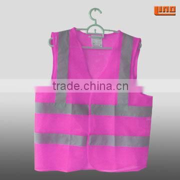 Hi Vis pink safety vest for women