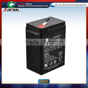 6V 4AH Small Size Reliable Quality Rechargeable Deep Cycle Battery
