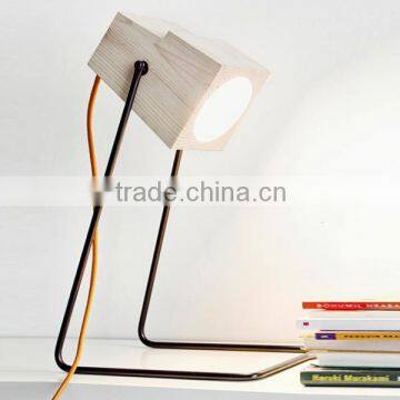 0612-1 Energy-Efficient 360 LED Lamp is a Minimalist Masterpiece wood simple table lamp