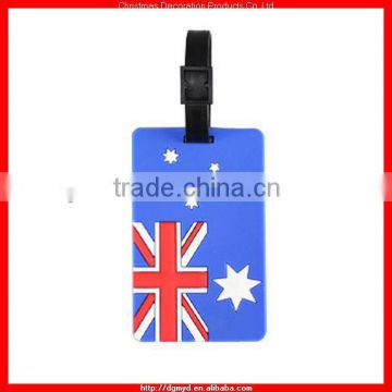 Australia flags color soft PVC luggage tag for Bag decorative (MYD-LT6666)