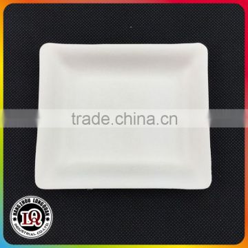 Biodegradable Bagasse Pulp Square Dessert Tray