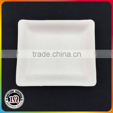 Biodegradable Bagasse Pulp Square Dessert Tray