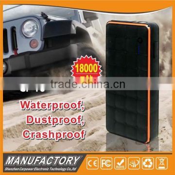 18000mah ip65 waterproof portable multi function auto jump starter
