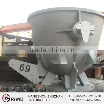 Casting heavy duty foundry ladle used in steel mill