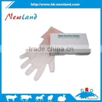 Newland wholesale disposal arm length long veterinary gloves for veterinary use
