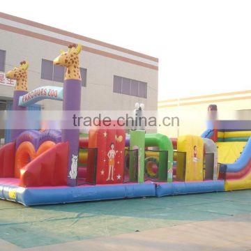 Commercial outdoor inflatable bouncer /inflatable slide bouncer /giant inflatable obstacle bouncer