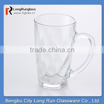 LongRun 12oz clear milk juice glass mugs print