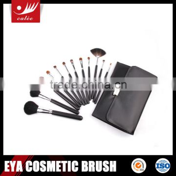 Fashion black makeup brush set 12 piece