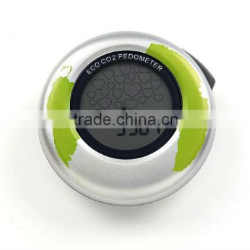 premium gift promotional item 2013 best practical gift round small co2 pedometers