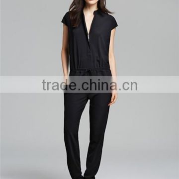 Black Color Women One Piece Formal Jumpsuit For Working Wear
