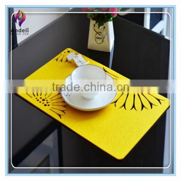 customized high quality insulated die cut table plate mat